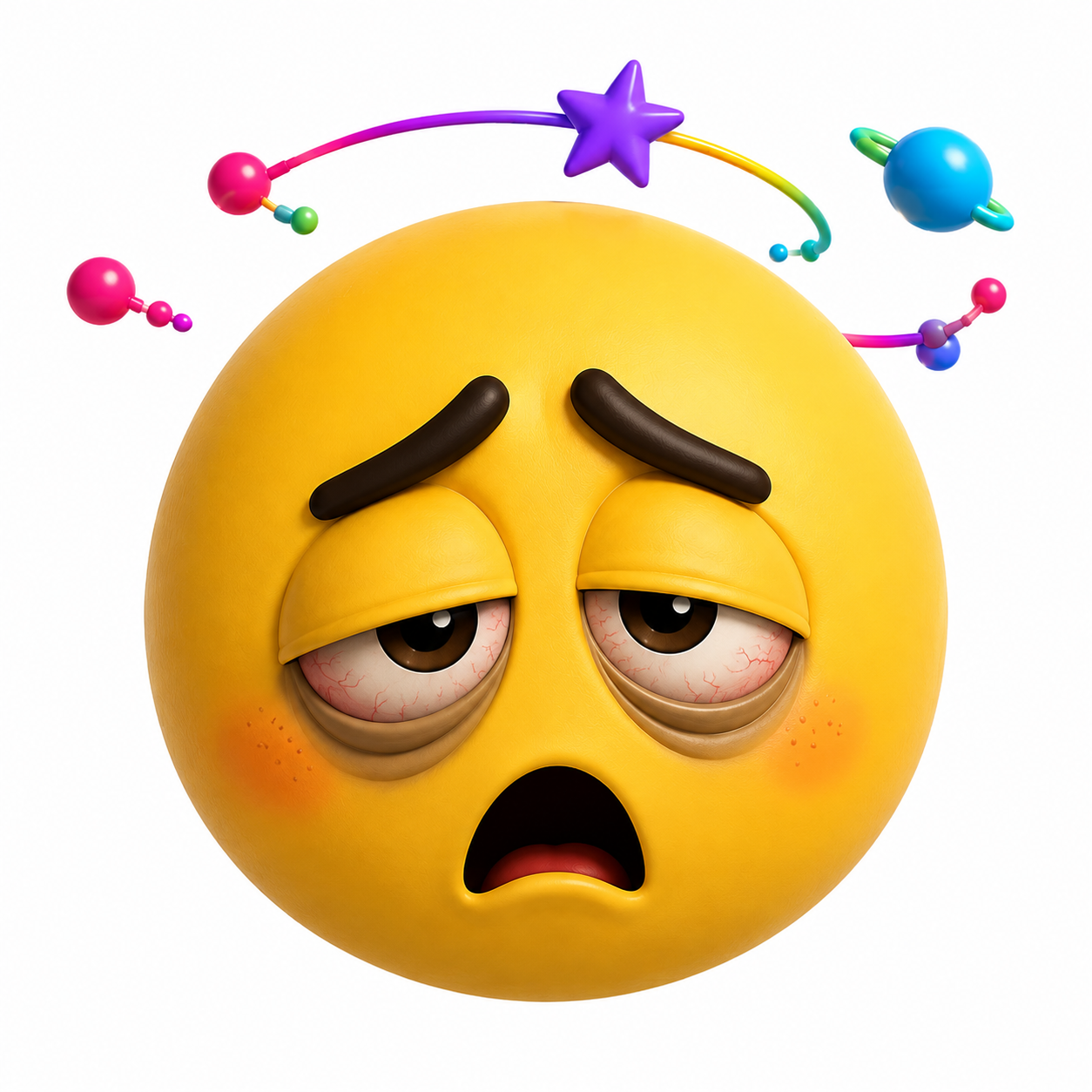 Tired mood emoji