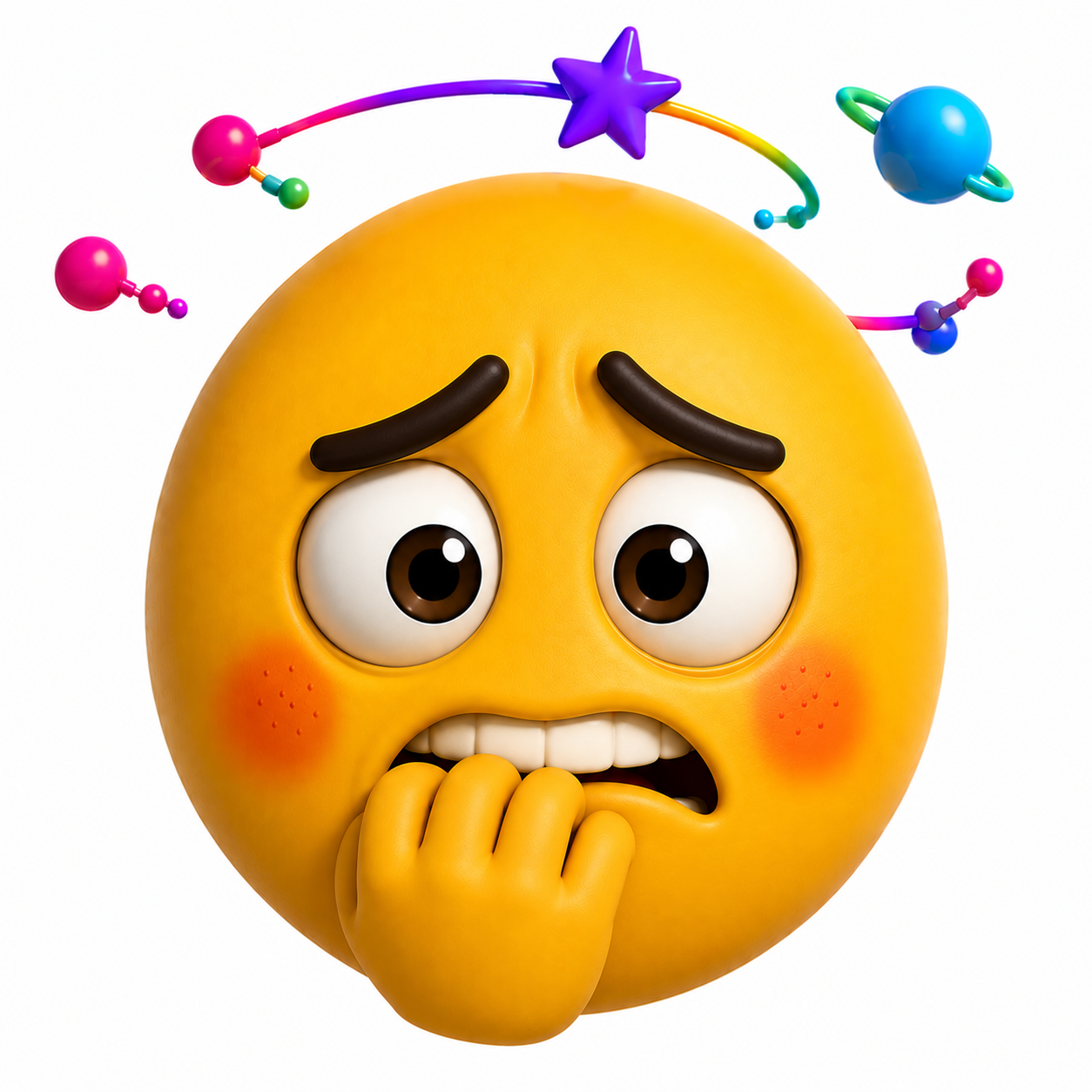 Worried mood emoji
